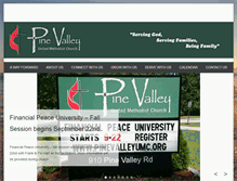 Tablet Screenshot of pinevalleyumc.org
